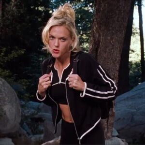 Black Two-Piece Set with White Trim